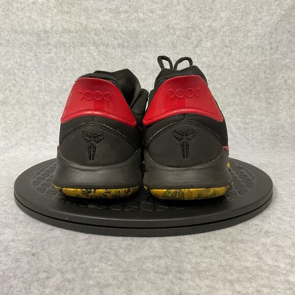 Size 7 1/2 Mens Nike Kobe Mamba Fury Bruce Lee Black Red Yellow Sneakers - Picture 2 of 7